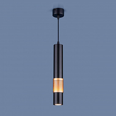Подвесной светильник Elektrostandard DLN001 MR16 9W 4200K черный матовый/золото 4690389142529
