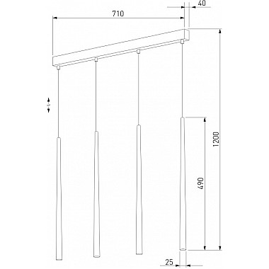 Подвесной светильник Piano 6414 Piano Black