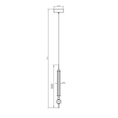 Подвесной светильник OD2503 OD2503-1 gold
