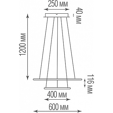 Подвесной светильник Nimbo S111024/2SQ 75W White In