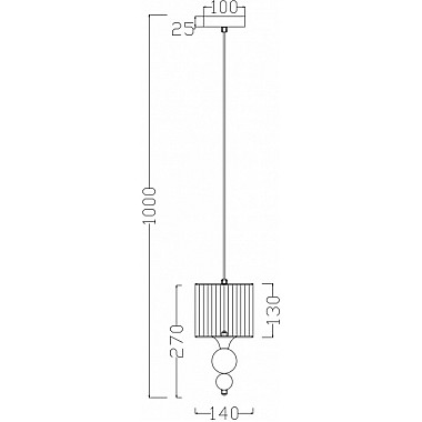 Подвесной светильник Lauren FR5093PL-01CH