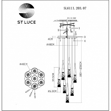 Подвесной светильник Sollen SL6111.203.07