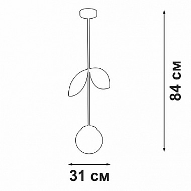 Подвесной светильник V3079-8/1PL