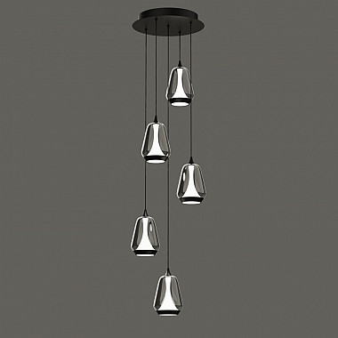 Подвесной светильник MD24001011 MD24001011-5A black/smoky