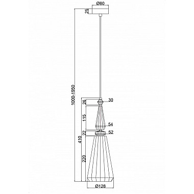 Подвесной светильник Sunshine P028PL-01GN