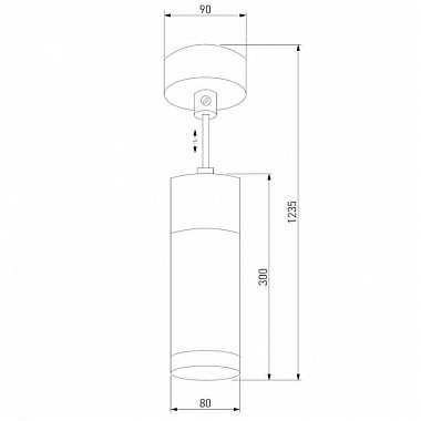 Подвесной светильник Double Topper 50135/1 LED хром / черный жемчуг