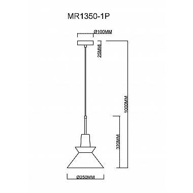 Подвесной светильник Kristina MR1350-1P