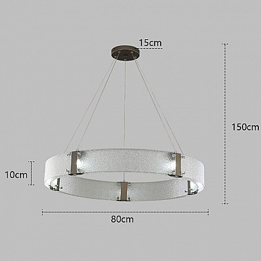 Подвесной светильник Parallel Ring 8028P/D800 black/white