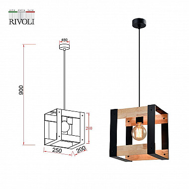 Подвесной светильник Rivoli Eve 5144-201 Б0054982