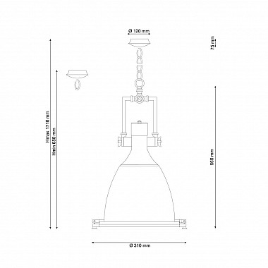 Подвесной светильник Lucia Tucci Industrial 092