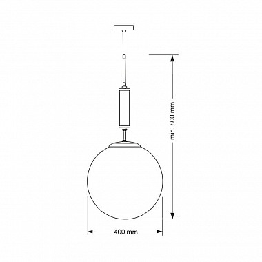 Подвесной светильник Kutek Mood Artu Glass ART-ZW-1 (Z) G400
