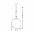 Подвесной светильник Kutek Mood Artu Glass ART-ZW-1 (Z) G400