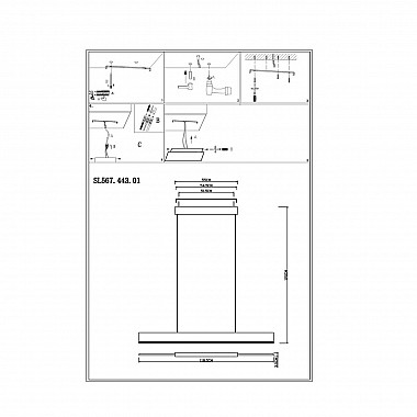 Подвесной светодиодный светильник ST Luce Percetti SL567.443.01