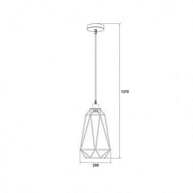 Подвесной светильник Zumaline Torch HP1423A-20-BL