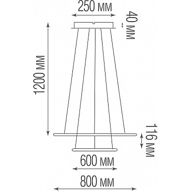 Подвесной светильник Nimbo S111024/2SQ 105W Black In