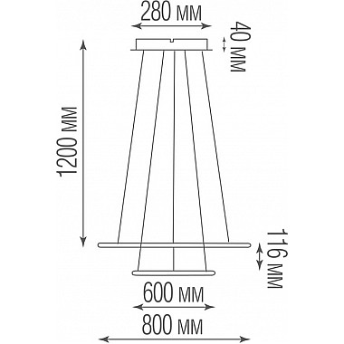 Подвесной светильник Nimbo S111024/2R 85W Black In