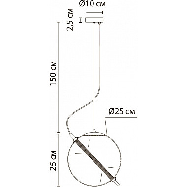 Подвесной светильник Нolly A3225SP-1PB