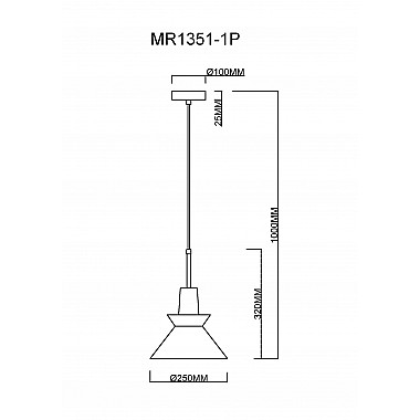 Подвесной светильник Kristina MR1351-1P