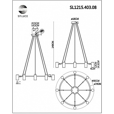 Подвесной светильник Talia SL1215.403.08