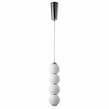 Подвесной светодиодный светильник Crystal Lux Desi SP4 Chrome/White