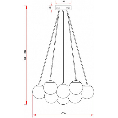 Подвесной светильник Fiesta FR5231PL-13CH