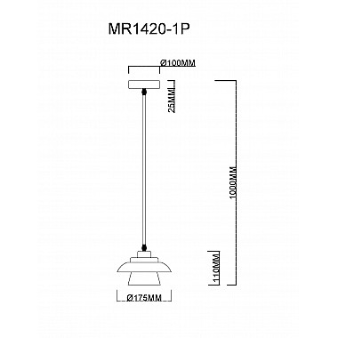 Подвесной светильник Renata MR1420-1P