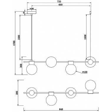 Подвесной светильник Gatsby FR5232PL-04B