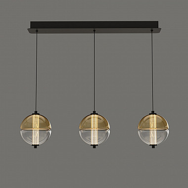 Подвесной светильник MD24022079 MD24022079-3B black/amber