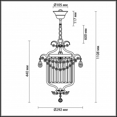 Подвесной светильник Odeon Light Sharm 4686/1