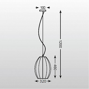 Подвесной светильник Zumaline Rame OYD-10327A-SP1