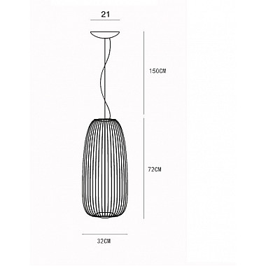 Подвесной светильник 10264 10264P/A black
