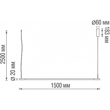 Подвесной светильник Supreme DL20591S150NW30Brass