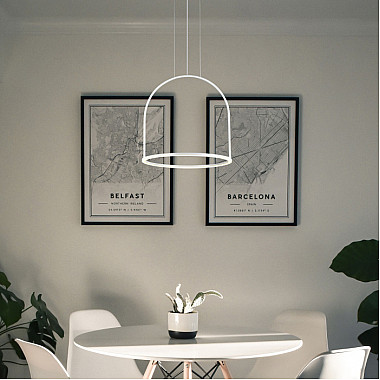 Подвесной светильник Over 90322/1 белый