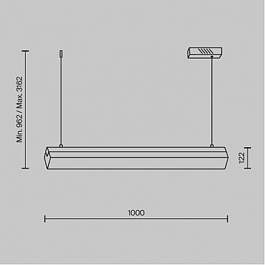 Подвесной светильник Petra MOD250PL-L36BS3K
