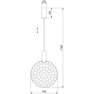 Подвесной светильник Gemini 90353/1 хром