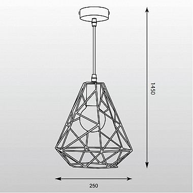 Подвесной светильник Zumaline Rod HP1463-BL