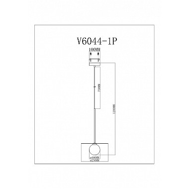 Подвесной светильник Scrumbel V11569-1P