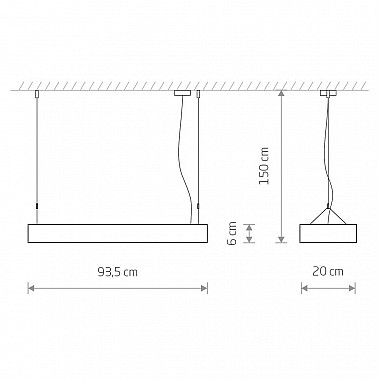 Подвесной светильник Nowodvorski Soft Led 90x20 7532