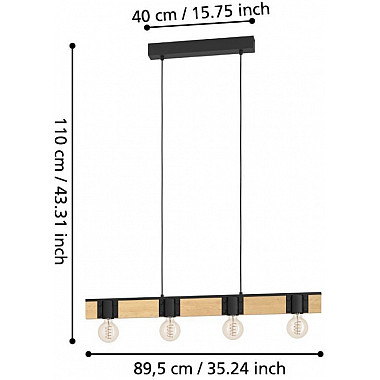 Подвесной светильник Bailrigg 43902