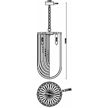 Подвесной светильник Onda FR5182PL-03FG