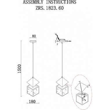 Подвесной светильник Ice Cube ZRS.1005.01
