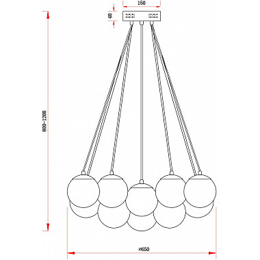 Подвесной светильник Fiesta FR5231PL-19CH