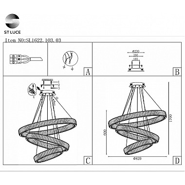 Подвесной светильник Tivoli SL1622.103.03
