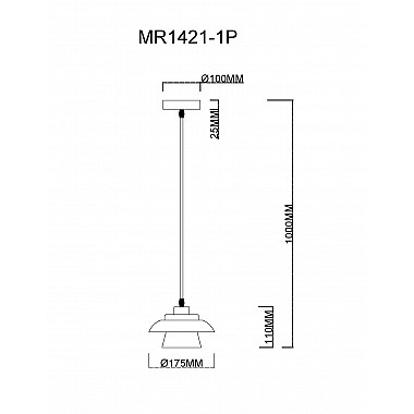 Подвесной светильник Renata MR1421-1P