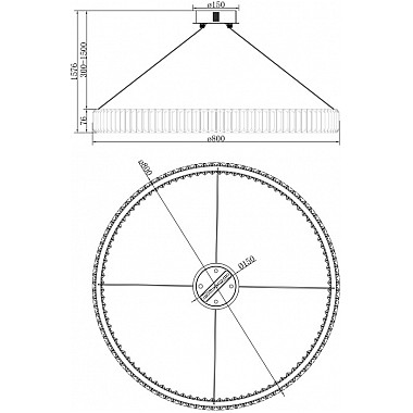 Подвесной светильник Tier FR5257PL-L32G