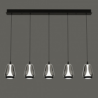 Подвесной светильник MD24001011 MD24001011-5B black/smoky
