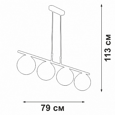 Подвесной светильник V4178-1/4S