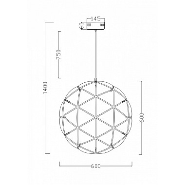 Подвесной светильник Amber FR5099PL-L45CH