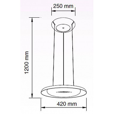 Подвесной светодиодный светильник Horoz Deluxe красный 019-012-0035 HRZ00002267