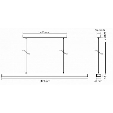 Подвесной светильник Office Three 342146